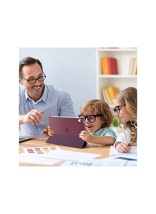 Procases for iPad 10th Generation Case 2022 iPad 10.9 Inch Case, iPad 10 Case Slim Stand Hard Shell Back Protective Smart Cover for 10.9” iPad 10th Gen 2022 Release -Wine - Image 2