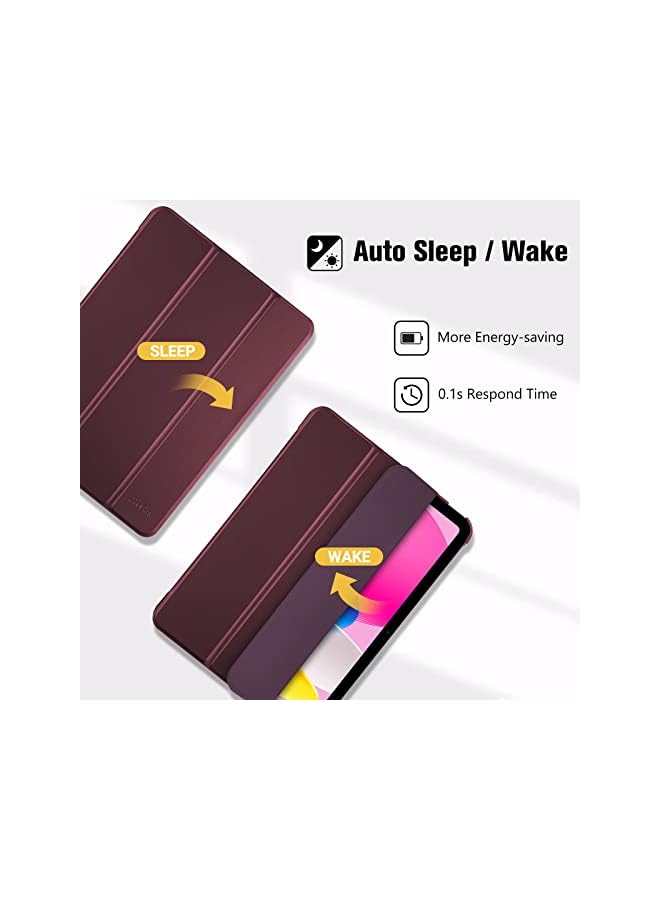 Procases for iPad 10th Generation Case 2022 iPad 10.9 Inch Case, iPad 10 Case Slim Stand Hard Shell Back Protective Smart Cover for 10.9” iPad 10th Gen 2022 Release -Wine - Image 4