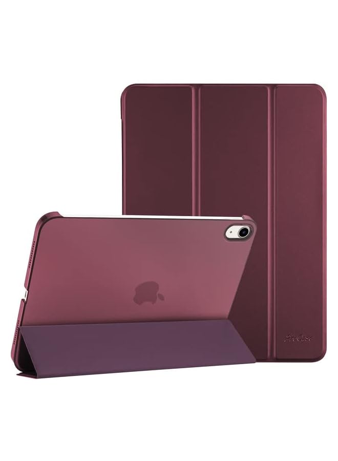 Procases for iPad 10th Generation Case 2022 iPad 10.9 Inch Case, iPad 10 Case Slim Stand Hard Shell Back Protective Smart Cover for 10.9” iPad 10th Gen 2022 Release -Wine - Image 1