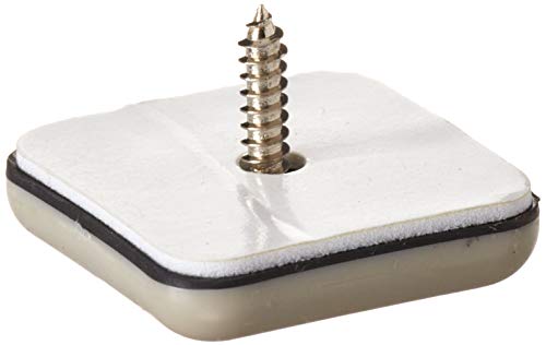 Shepherd Hardware 9242 1-3/8-Inch Square Adhesvie Slide Glide Furniture Sliders, 4-Pack , Beige - Image 4