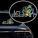 Iprokiu 2pcs Heartbeat Kids on Board Sticker for Car Vinyl Decal Car Body Window Bumper Stickers Cute Boy and Girl Baby on Board Safety Warning Sign Laptop SUV Trucks Car Sticker and Decal Dazzle color - Image 2