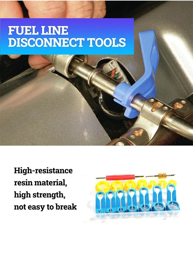 GMORO Car AC Fuel Line Disconnect Tool Set,1/4 5/16 3/8 1/2 5/8 3/4 7/8 Inch Master Quick Disconnect Tool Kit,Fuel Line Removal Tool Set for Compressor Air Conditioning Pipe Transmission Oil Cooler  - Image 4