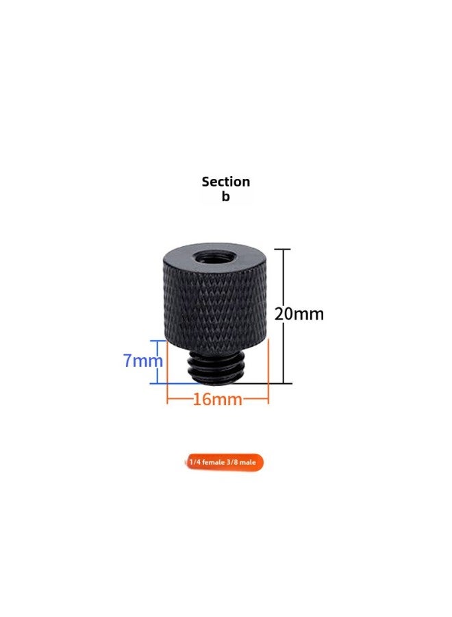 Tripod Interturn 1/4 3/8 Turn 1/4 Camera Screw Fill Light PTZ Transfer Live Broadcast Bracket Base-Color:1/4 Female To 3/8  - Image 1
