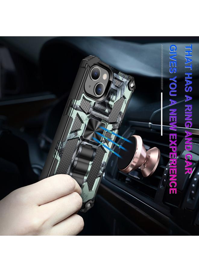زبون جراب لهاتف iPhone 13 Pro Max مصنوع من مادة TPU + PC المغناطيسية مع حامل مموه - Image 4