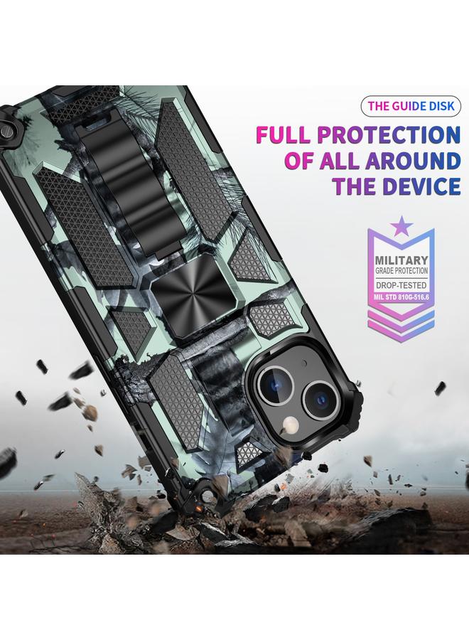 زبون جراب لهاتف iPhone 13 Pro Max مصنوع من مادة TPU + PC المغناطيسية مع حامل مموه - Image 5