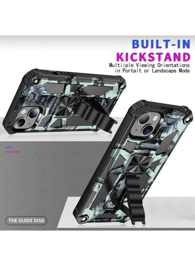 زبون جراب لهاتف iPhone 13 Pro Max مصنوع من مادة TPU + PC المغناطيسية مع حامل مموه - Image 2