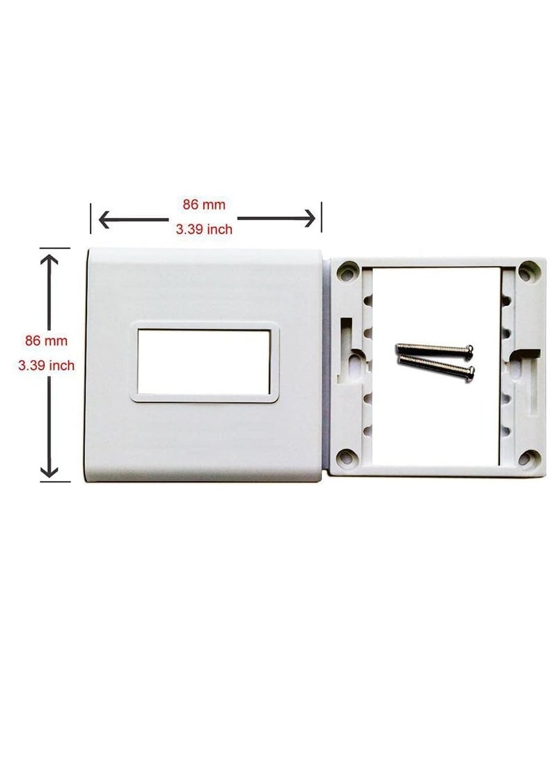 DKURVE Multimedia Wall Socket Face Plate  (1 PORT USB) - Image 2