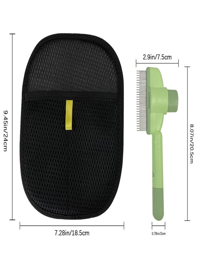 Pet Hair Removal Glove for Cats and Dogs,Mesh Hair Grooming Mitt, Equipped with 1PCS Pet Grooming Comb - Image 2