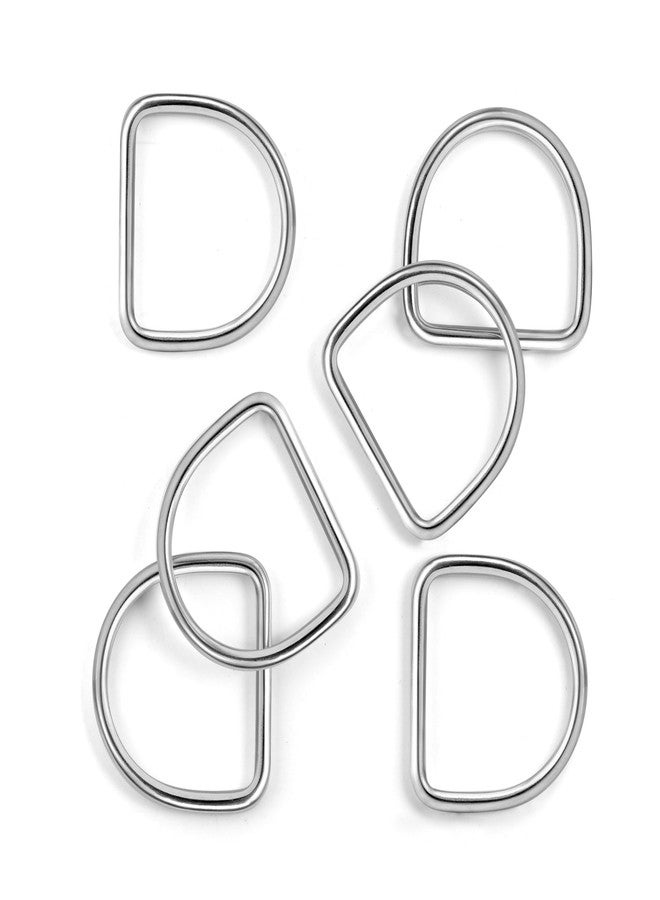 BEYOURD 1 inch Metal D Ring, Heavy Duty Stainless-Steel Dee Rings, Welded Solid for Dog Collars, Backpacks, Webbing Straps - Image 1