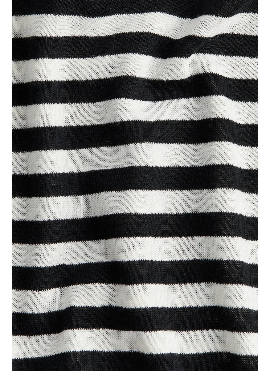 H&M Linen-Blend Midi Dress
