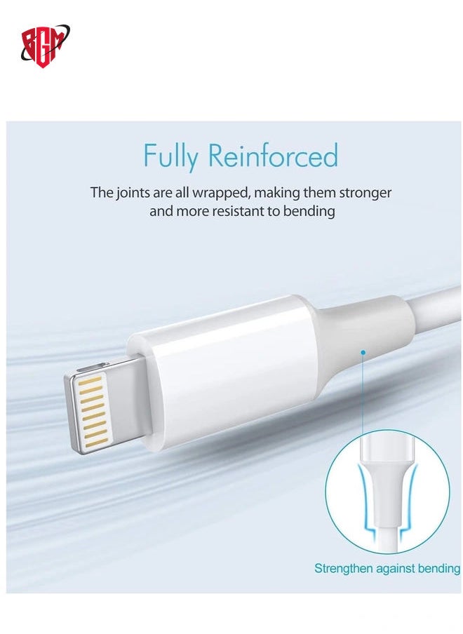 BGM - White Type-C Fast Charging Wall Adapter with Lightning Cable - Image 1
