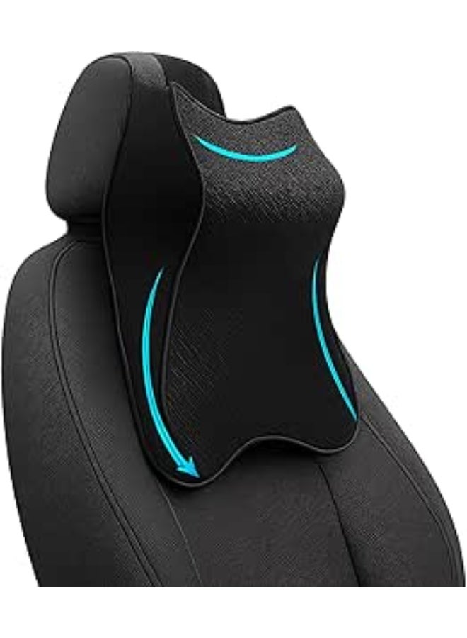 Memory Foam Car Neck Rest Pillow - Ergonomic Neck Support Cushion - Soft & Durable for Daily Use in Car or Office Chair - Image 1
