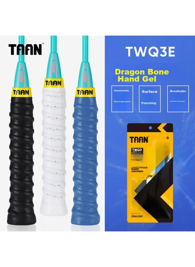 Taan Badminton Grip Tape With Perforated Handle, Three-pack Twq3e - Image 1