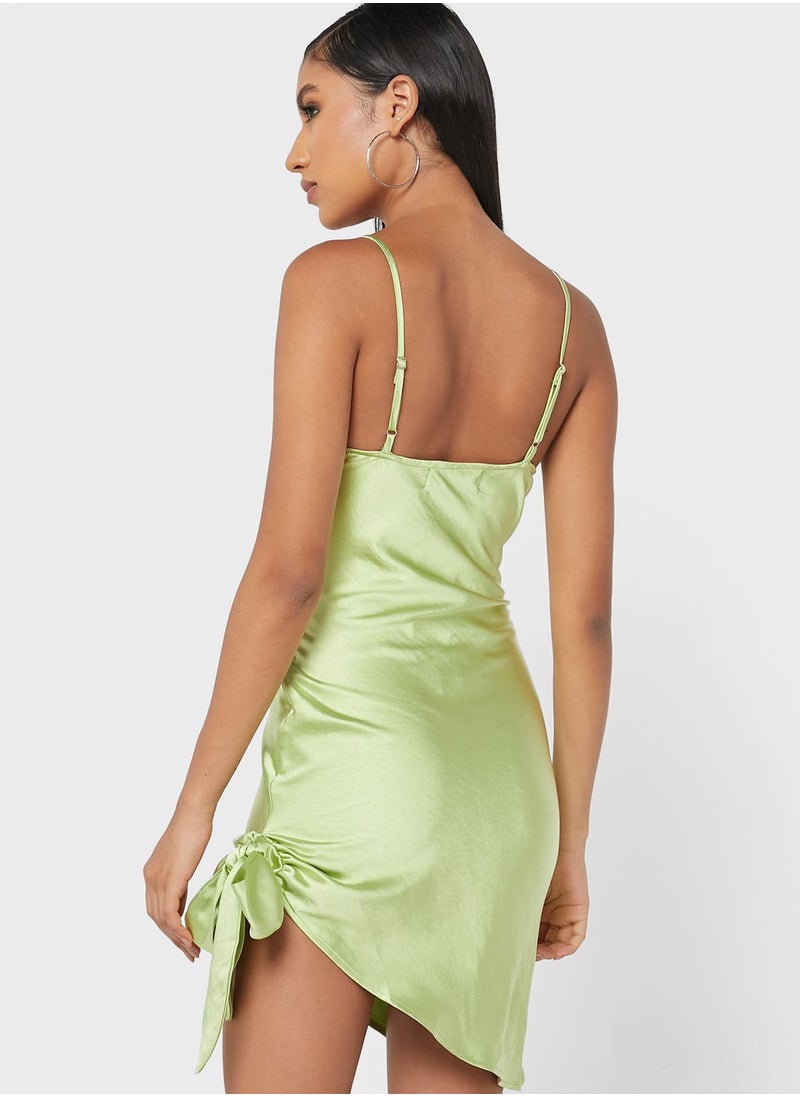 Miss Pap Cowl Neck Strappy Tie Detail Dress  - Image 2