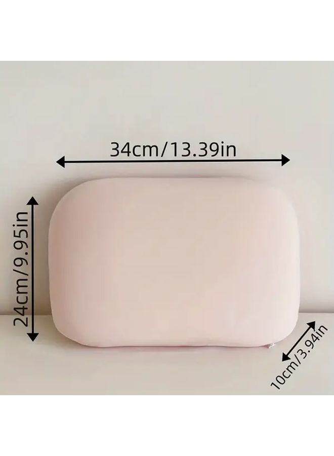 Ergonomic Lumbar Pillow Portable Memory Foam Support For Office Car Home Pink - Image 3