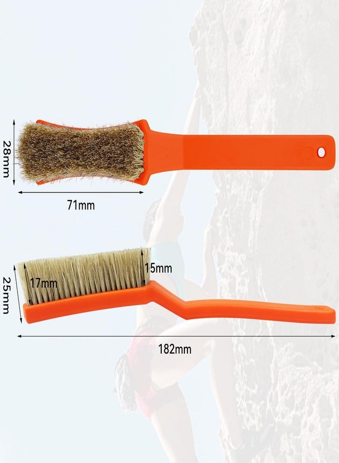 TWO STONES Bouldering Brush with Thick Ultra Durable Boar's Hair Bristles,Perfect Rock Climbing Brushes for Rock Climbing Holds on Climbing Wall as Climbing Chalk Brush Indoor or Outdoor (Black&Grey) - Image 2
