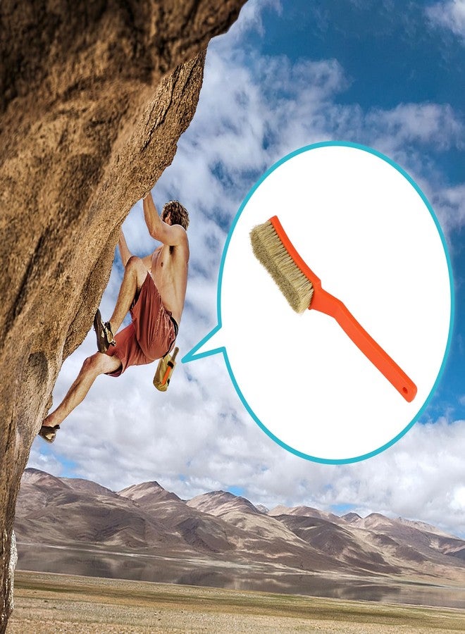 TWO STONES Bouldering Brush with Thick Ultra Durable Boar's Hair Bristles,Perfect Rock Climbing Brushes for Rock Climbing Holds on Climbing Wall as Climbing Chalk Brush Indoor or Outdoor (Black&Grey) - Image 5