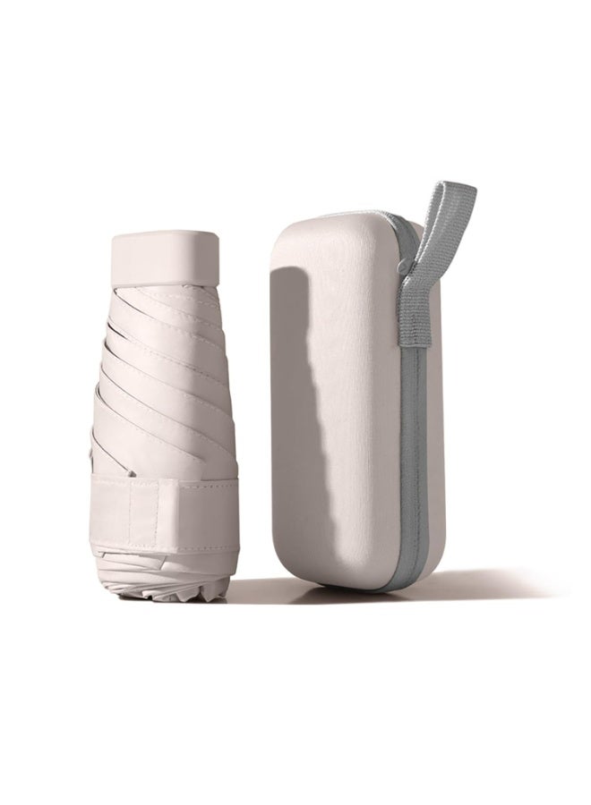 CMGTYYD. مظلة صغيرة للحقيبة، حماية من الأشعة فوق البنفسجية UPF 50+ - مظلة صغيرة خفيفة الوزن للسفر للمطر والشمس - مظلة قابلة للطي 5 مرات للنساء والأطفال، ألوان متعددة - Image 1