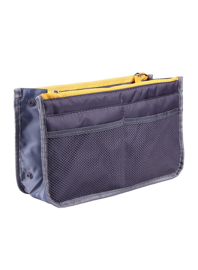 نيبمينينت حقيبة لحمل لوازم النظافة ومستحضرات التجميل بعدة جيوب رمادي