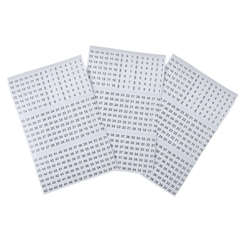 Gardner Bender 42-029 Pocket Wire Marker Booklet, White - Image 5