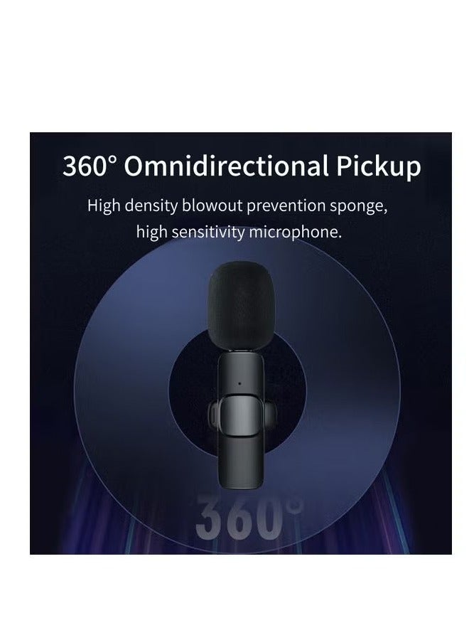 REACLOUD 360 Mini Wireless Lavalier Microphone Black - Image 5