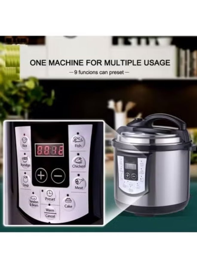 Nova NRC-965P10 10L Electric Pressure Cooker, 1600W Multi-Function Digital with Stainless Steel Pot and Smart Control Panel - Image 4