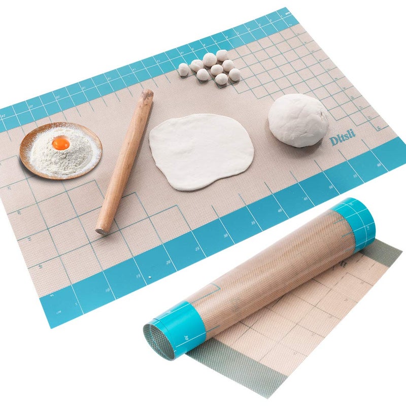 Dltsli 36X24 Inch Xxl Silicone Baking Mat Extra Large Pastry Fondant Dough Mat Non Stick Full Stick To Countertop Surface Liner For Rolling Kneading Pie Crust Pizza Cake Bread Cookie Bake Scone Tool - Image 1