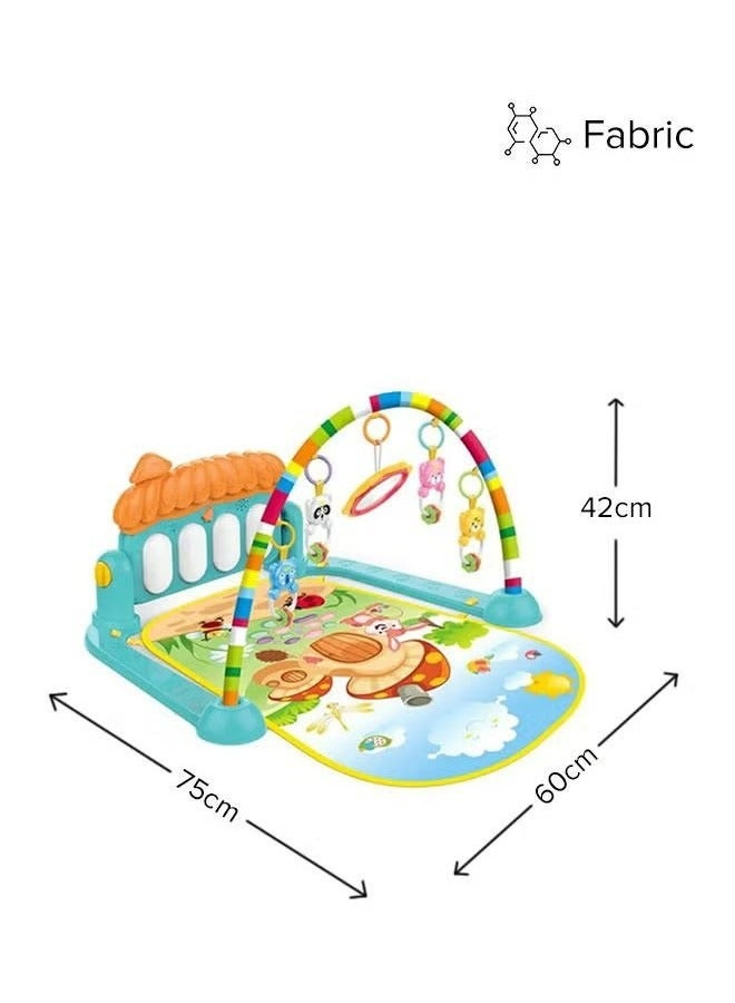 RollsTimi  Baby Play Mat Baby Gym,Play Piano Baby Activity Gym Mat with Music and Lights,Piano Gym,Early Development Baby Play Mat - Image 3