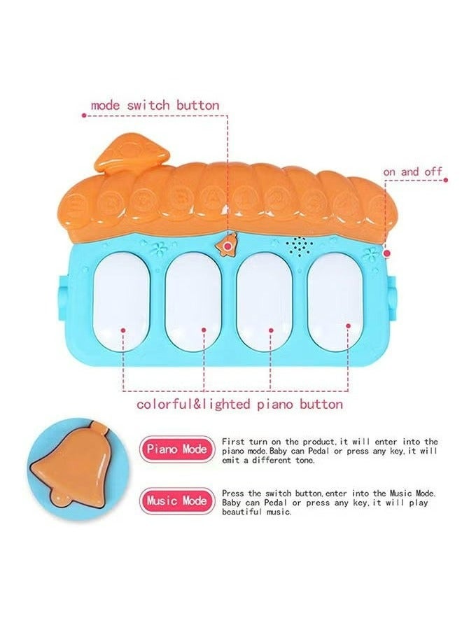 RollsTimi  Baby Play Mat Baby Gym,Play Piano Baby Activity Gym Mat with Music and Lights,Piano Gym,Early Development Baby Play Mat - Image 5