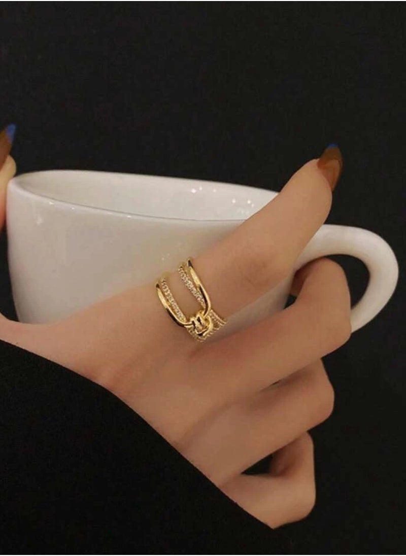 sixtyfour Elegant & High Quality Stainless Steel Ring For Women One Size  - Image 5