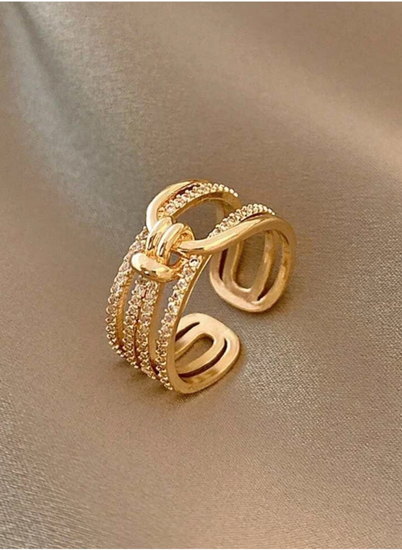 sixtyfour Elegant & High Quality Stainless Steel Ring For Women One Size  - Image 3