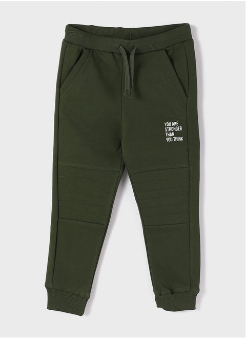 Comfortable Fit Boys' Jogger Sweatpants with Elastic Waist
