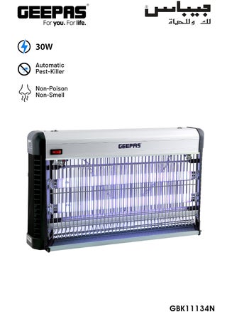 Electric Insect Killer (Bug Killer) with 30W Tubes for Outdoor/Indoor Insects and Mosquitoes, Non-Toxic, Odourless/Perfect for Office, Home, Hotel and Commercial Use, GBK1134N, White/Black - pzsku/Z84B067F3F3EC27FDED7BZ/45/_/1696683731/d575f748-479f-4807-8223-77ced662389d