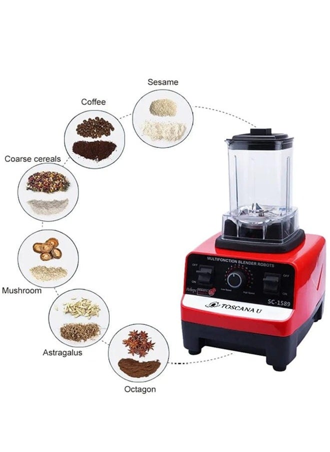 TOSCANA U - Electric Blender with Multi-functional Grain Grinder 2 liter Adjustable - Image 1