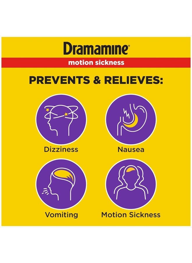 Dramamine - All Day Less Drowsy, Motion Sickness Relief, 8 Count, 3 Pack - Image 1