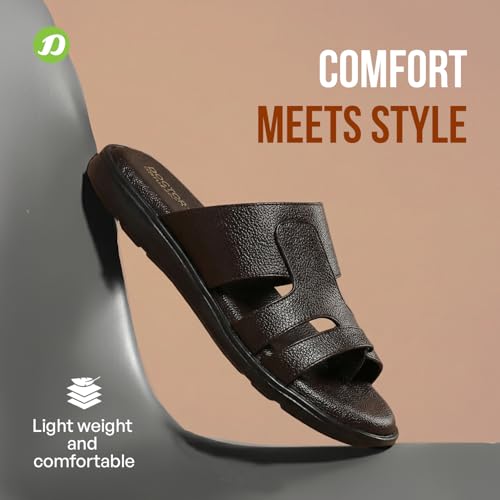 DOCTOR EXTRA SOFT Men's Memory Foam Cushion Footbed Sandals/Chappal for Adults with Adjustable Strap| Diabetic & Orthopedic|LightWeight & Comfortable Stylish & Anti-Skid Dr.Slippers & FlipFlops Gents A-03 - Image 4