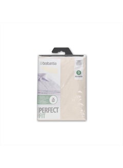 brabantia Size D (53 x 18 in) Replacement Ironing Board Cover with Durable Foam Layer (Ecru) Easy-Fit, 100% Cotton  - Image 3