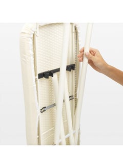 brabantia Size D (53 x 18 in) Replacement Ironing Board Cover with Durable Foam Layer (Ecru) Easy-Fit, 100% Cotton  - Image 4