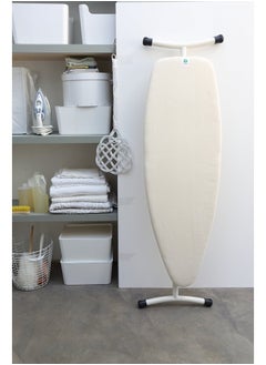 brabantia Size D (53 x 18 in) Replacement Ironing Board Cover with Durable Foam Layer (Ecru) Easy-Fit, 100% Cotton  - Image 2
