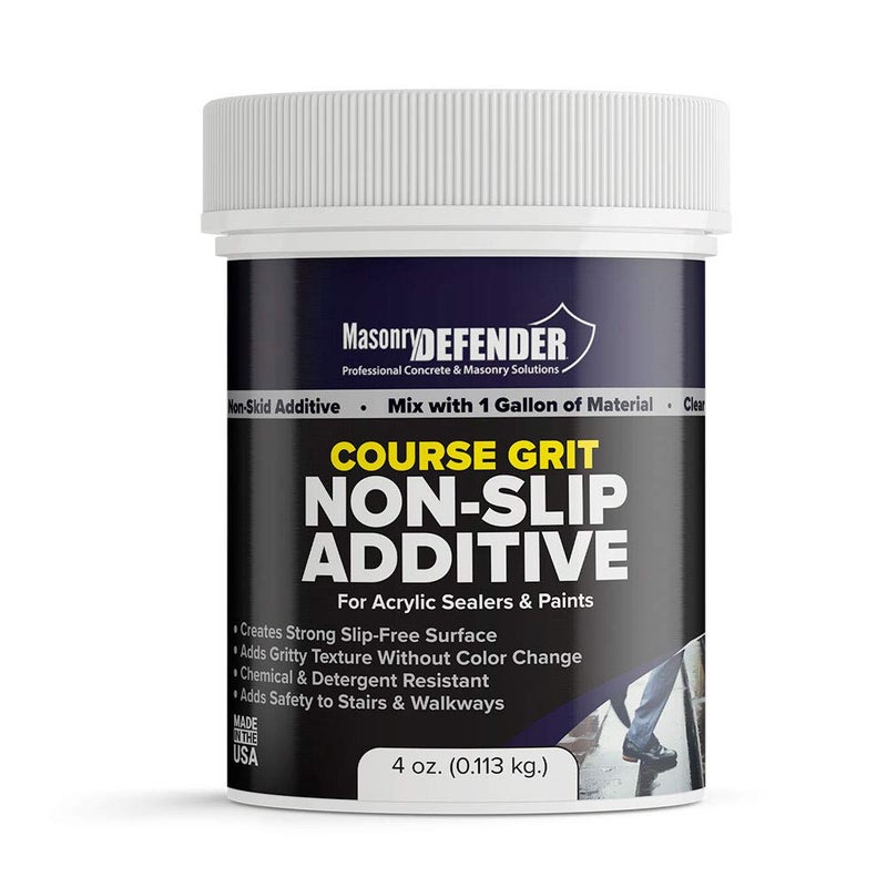 MasonryDefender Coarse Grit Clear Anti Slip Additive Floor Grip for Acrylic Sealers & Paints 4 oz for 1 Gallon - Creates Slip Resistant Surface - Image 3