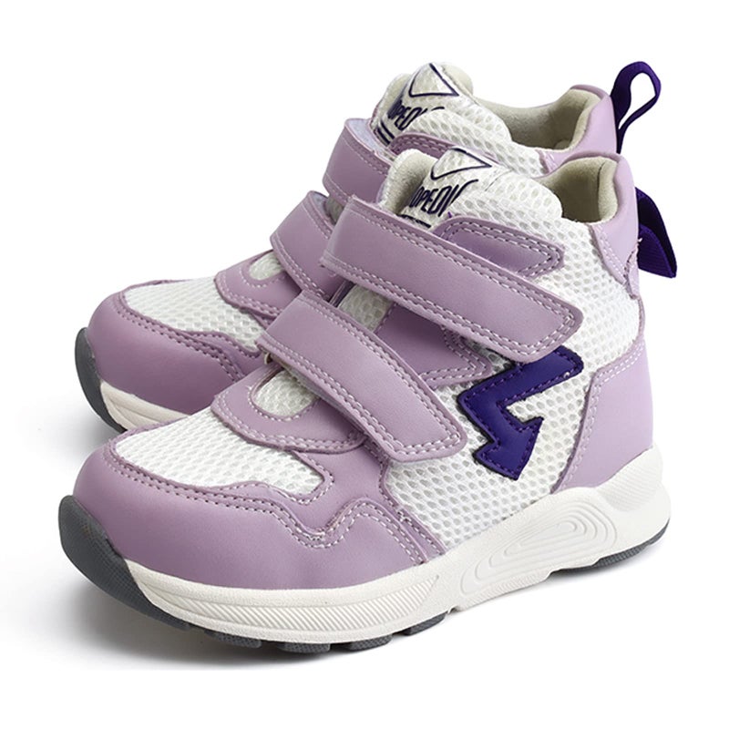 princepard Orthopedic Shoes for Kids with Arch Ankle Support for Girls and Boys Flat FootHigh Top Corrective SneakersAntiSlip Soles Pink - Image 2