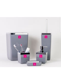 Primanova Pri̇manova Tuscany 5 Piece Bathroom Set Gray 