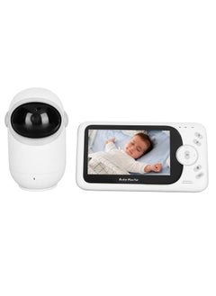 4.3" Large Screen Video Baby Monitor, Wireless Smart PTZ Camera, 19 Hours Battery Life, 850 Feet Long Range, 2 Way Audio, Night Vision, Temperature Sensor, Power Saving Mode, Built-in Lullabies