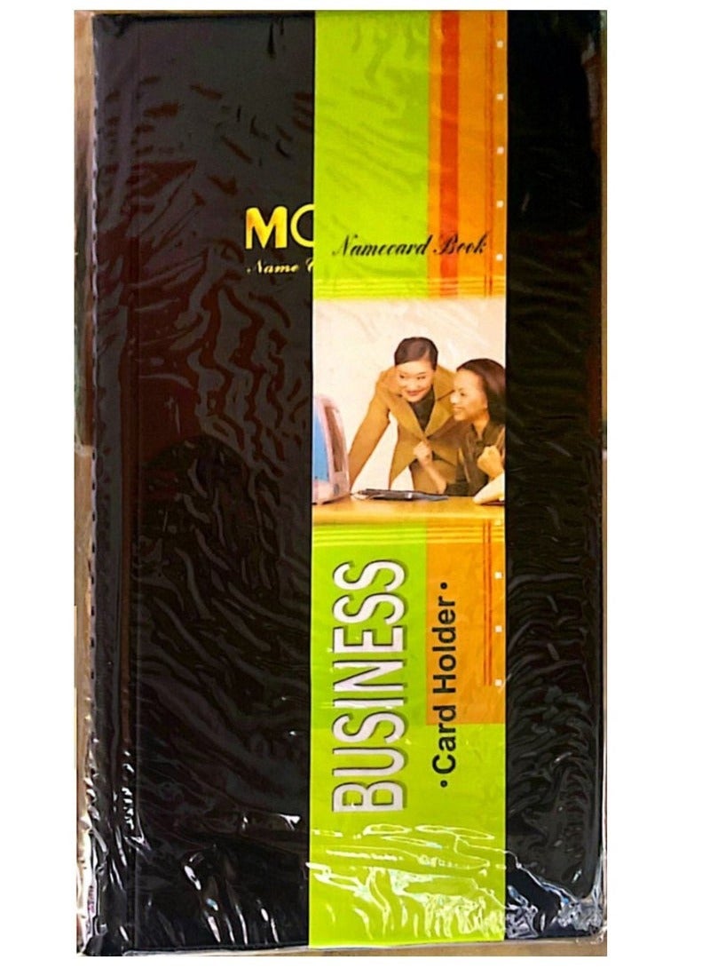 MODEST Business Card Holder ID Credit Card Book Case Passport Keeper Organizer 320 Slots (Black) - Image 1