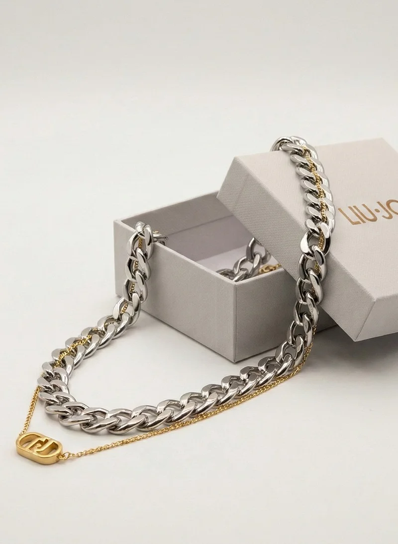 Liu Jo  Liu Jo Pulse Silver Necklace for Women | Best Price UAE