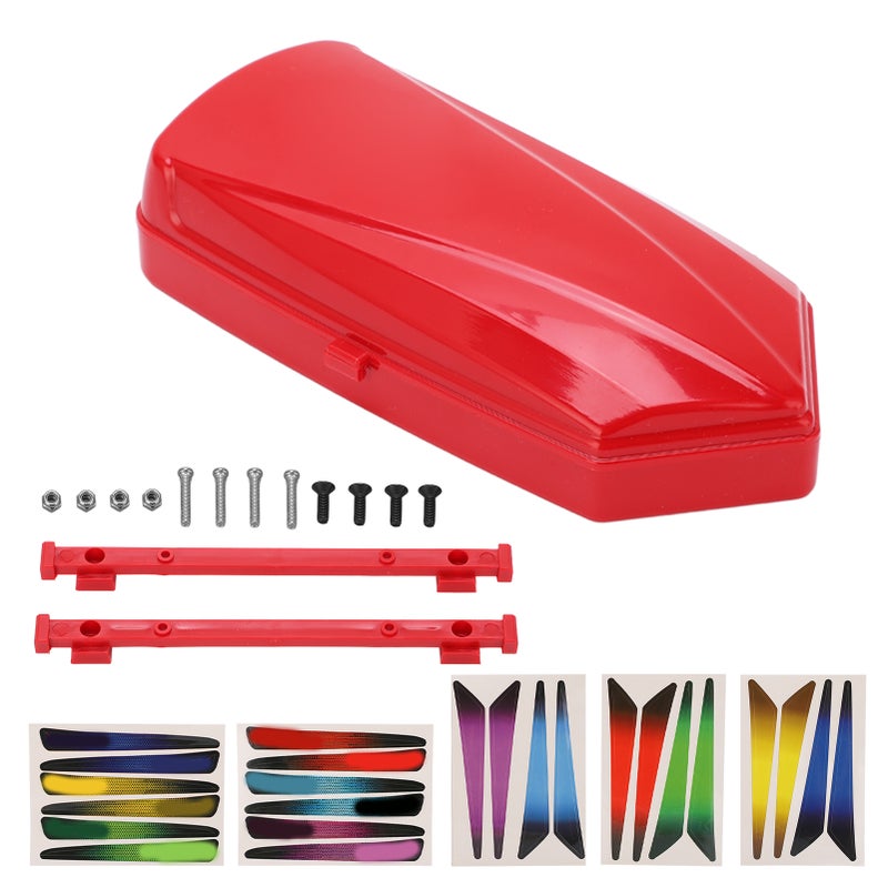 RC Car Roof Trunk Luggage Suitcase Storage Box for 1/10 1/8 Remote Control Car Upgrade PartsRed - Image 1