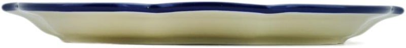Polmedia Polish Pottery Authentic Polish Pottery 8 Point Plate Signature UNIKAT in Patio Views Design Handmade in Bolesawiec Poland by Ceramika Artystyczna  Certificate of Authenticity  - Image 3