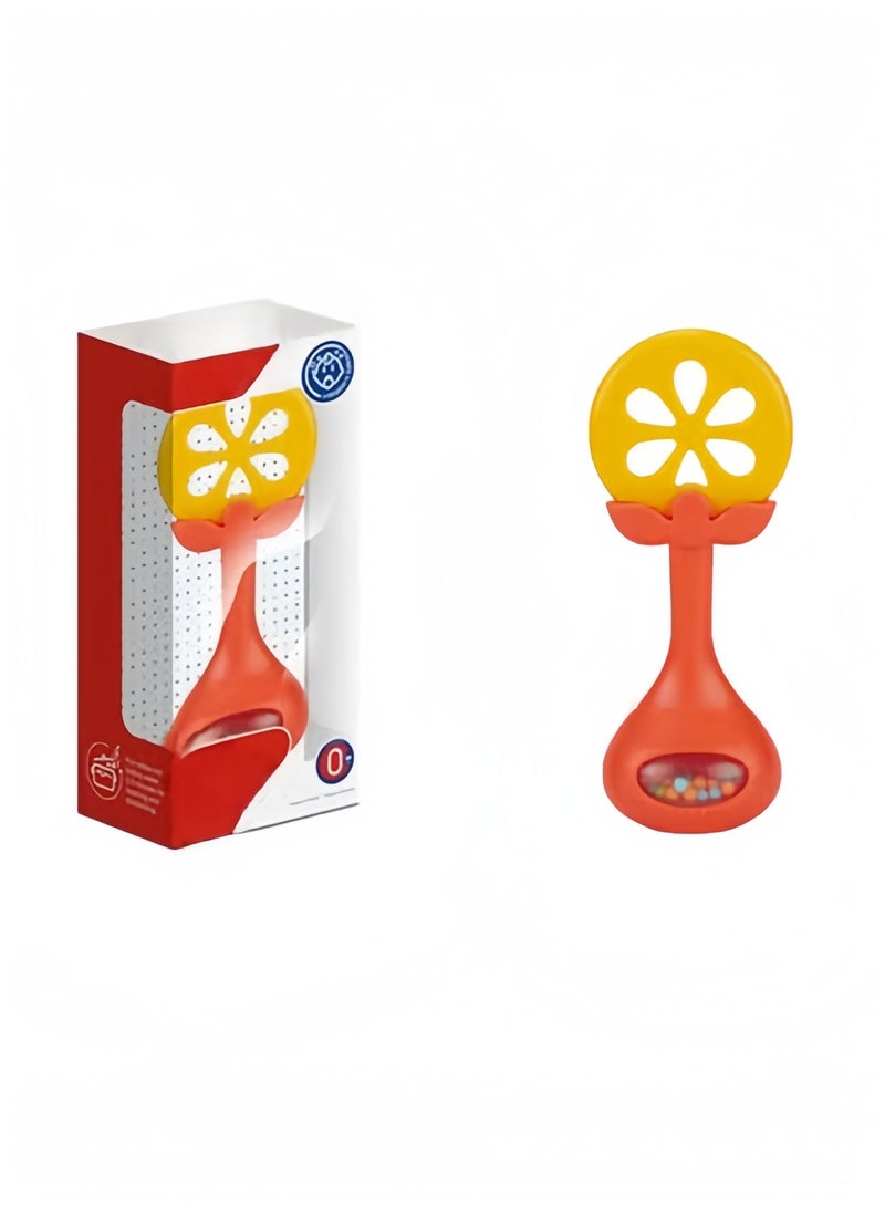 Halamodo Newborn Toys Fruit Rattle ‘n Rock,2-in-1 Maracas Soft Musical Instruments for Developmental Play Babies Ages 3+ Months, Can be Chewed - Image 2