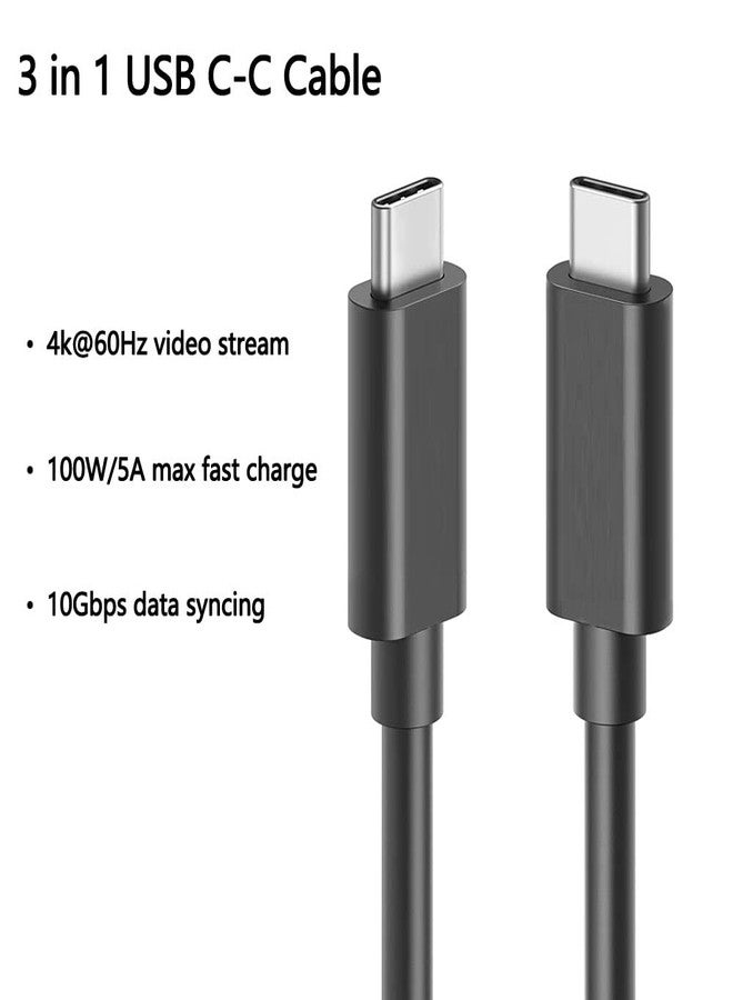 Akingdleo Portable External Monitor USB c Cable,10Gbps USB 3.1 USB C 100W Fast Charging, 4K@60Hz Video Output, Compatible for LG/Dell/Philips/HP/ARZOPA/ASUS/Acer/Lenovo USB Type-C Portable Monitor - Image 2