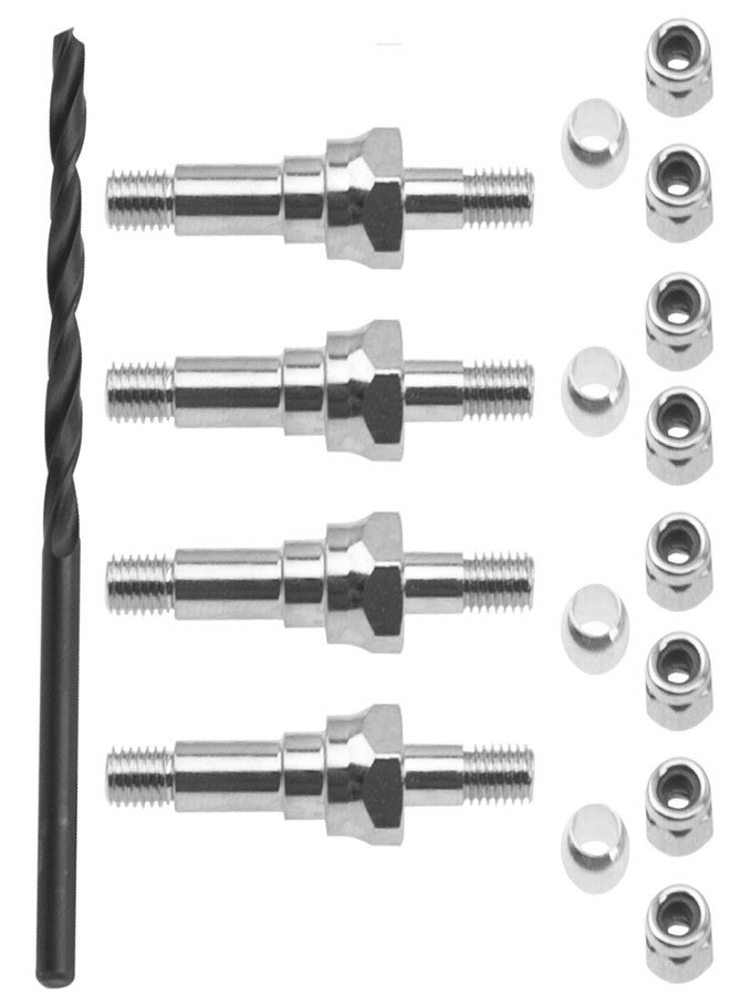 Vgoohobby Metal Shock Standoff Shocks Mount ARA330703 Compatible with Arrma Typhon Kraton Outcast Mojave Notorious Infraction Felony Talion Limitless RC Car Upgrades Part (Silver) - Image 1